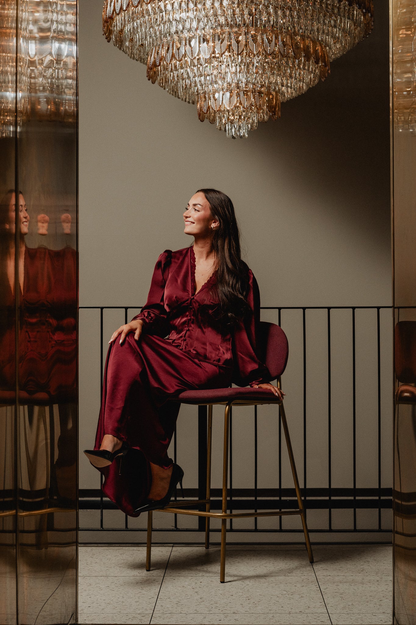 VMLIVIA Long Skirt - Tawny Port